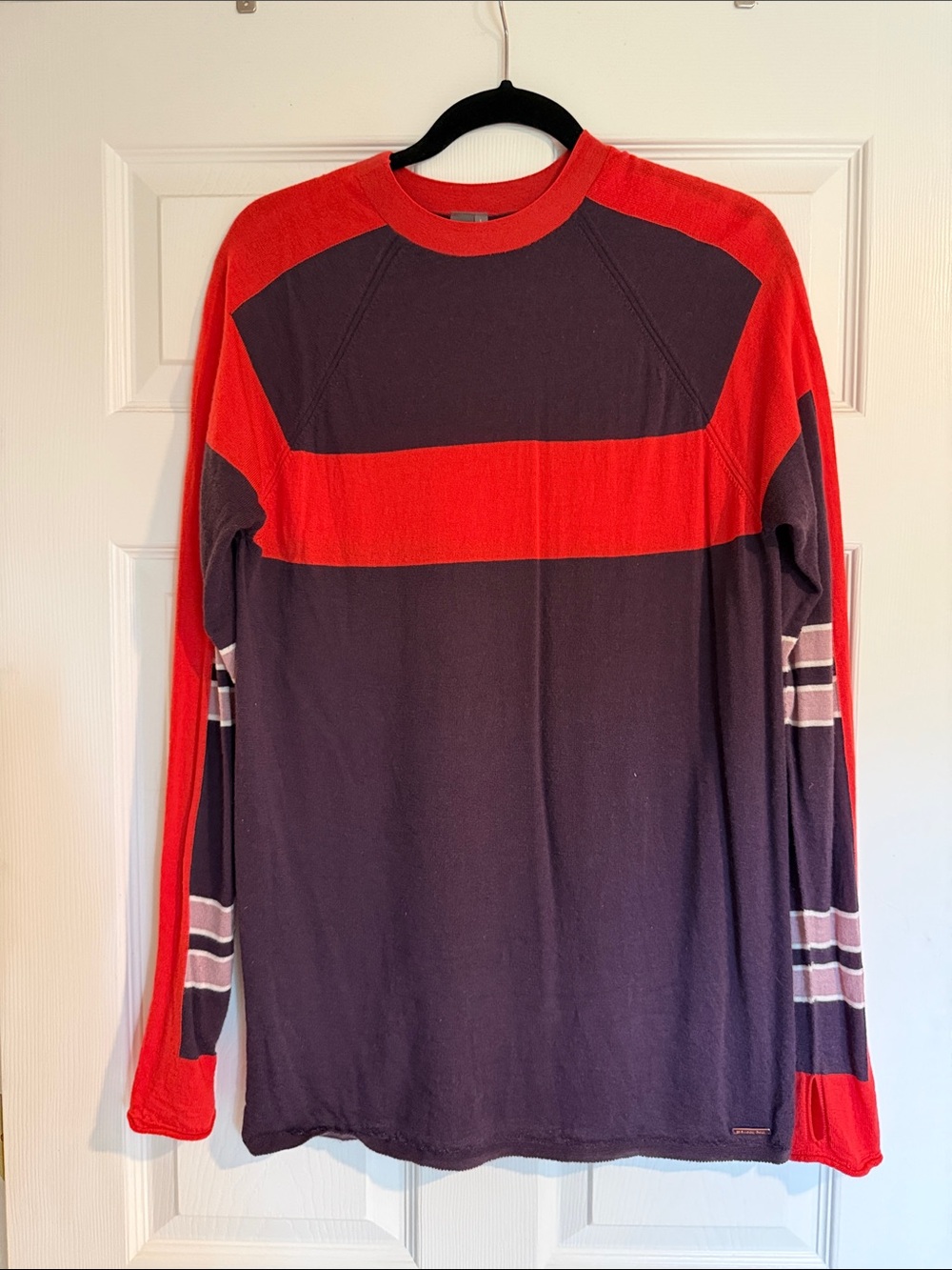 Sweaty Betty Long Sleeve Colorblock Crew Base or Sweater